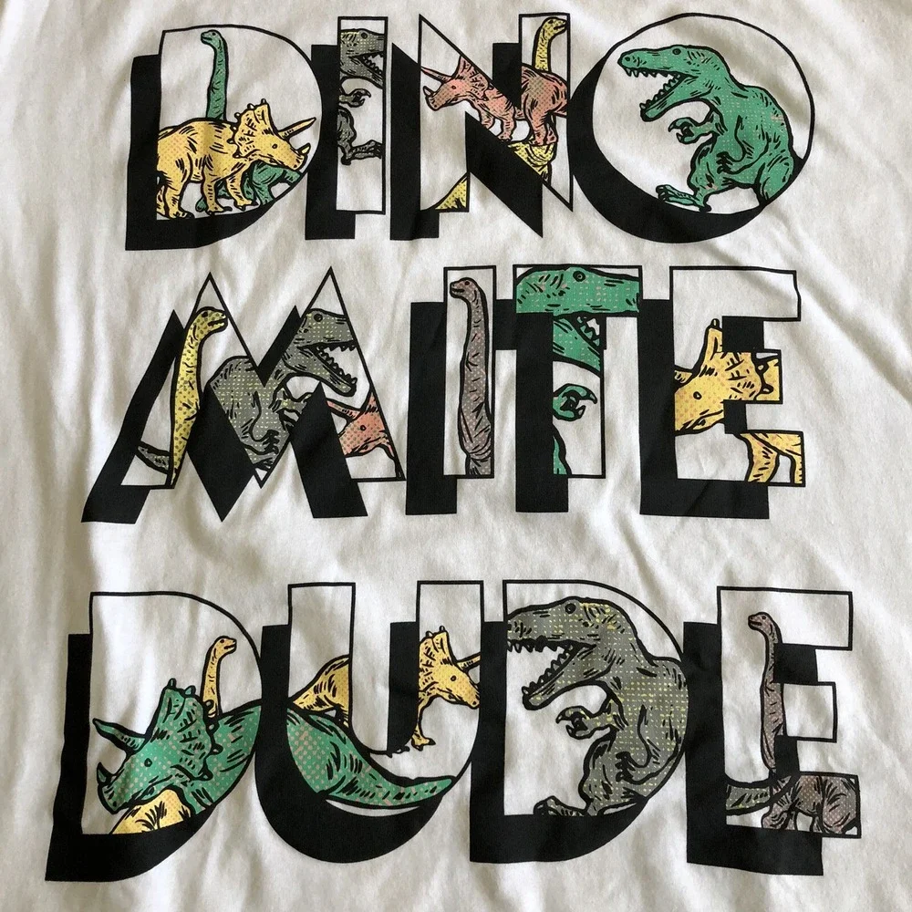 The Children's Place Boy's Dinosaur Graphic Short Sleeve‎ T-Shirt XXL (16) NEW